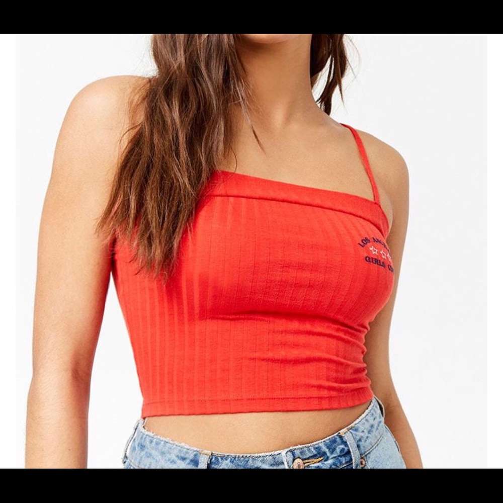🛍 Forever 21 Los Angeles girls club crop cami